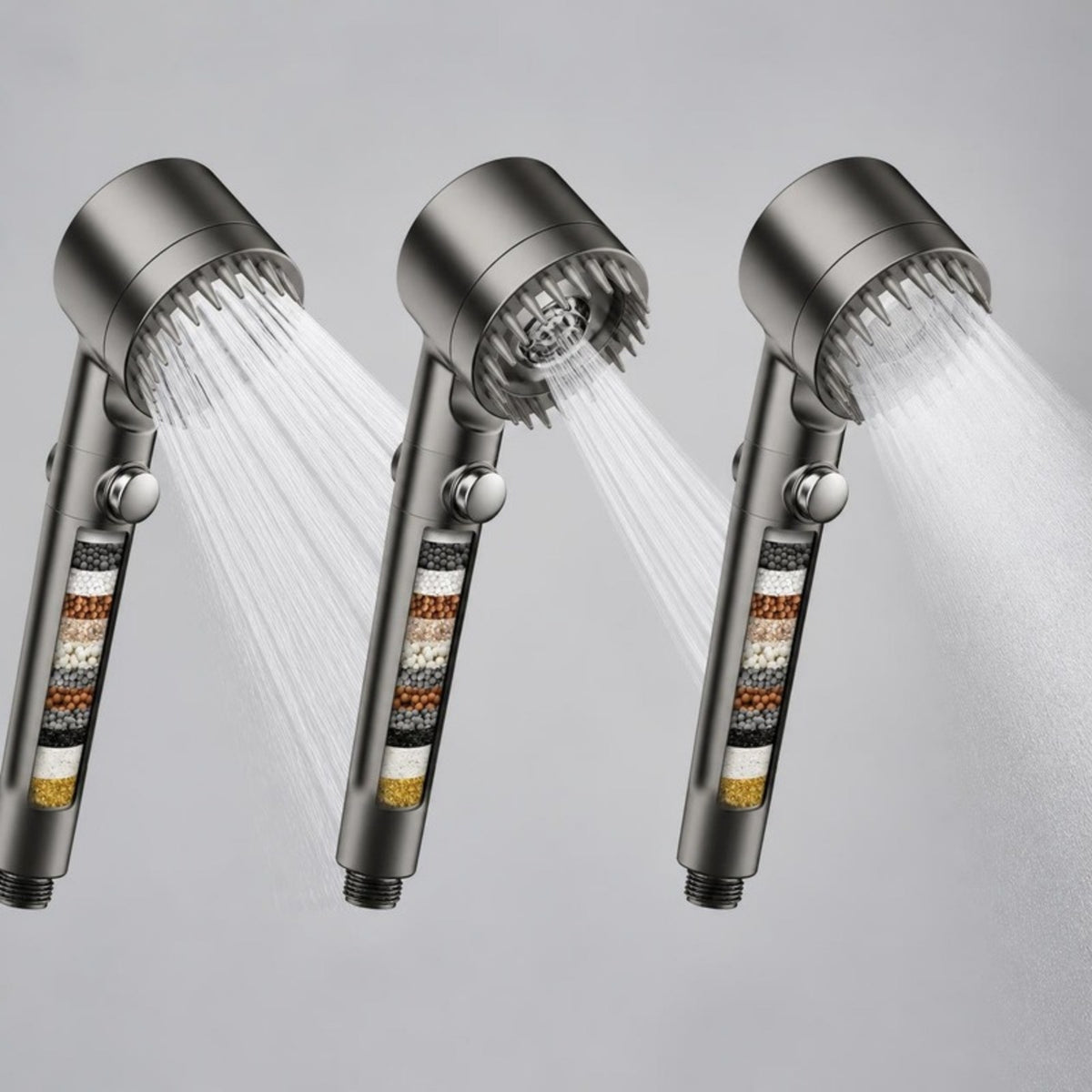 Three spray modes: rain, massage and mist
