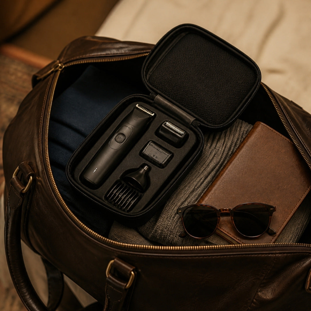 Compact kit packed in a travel bag