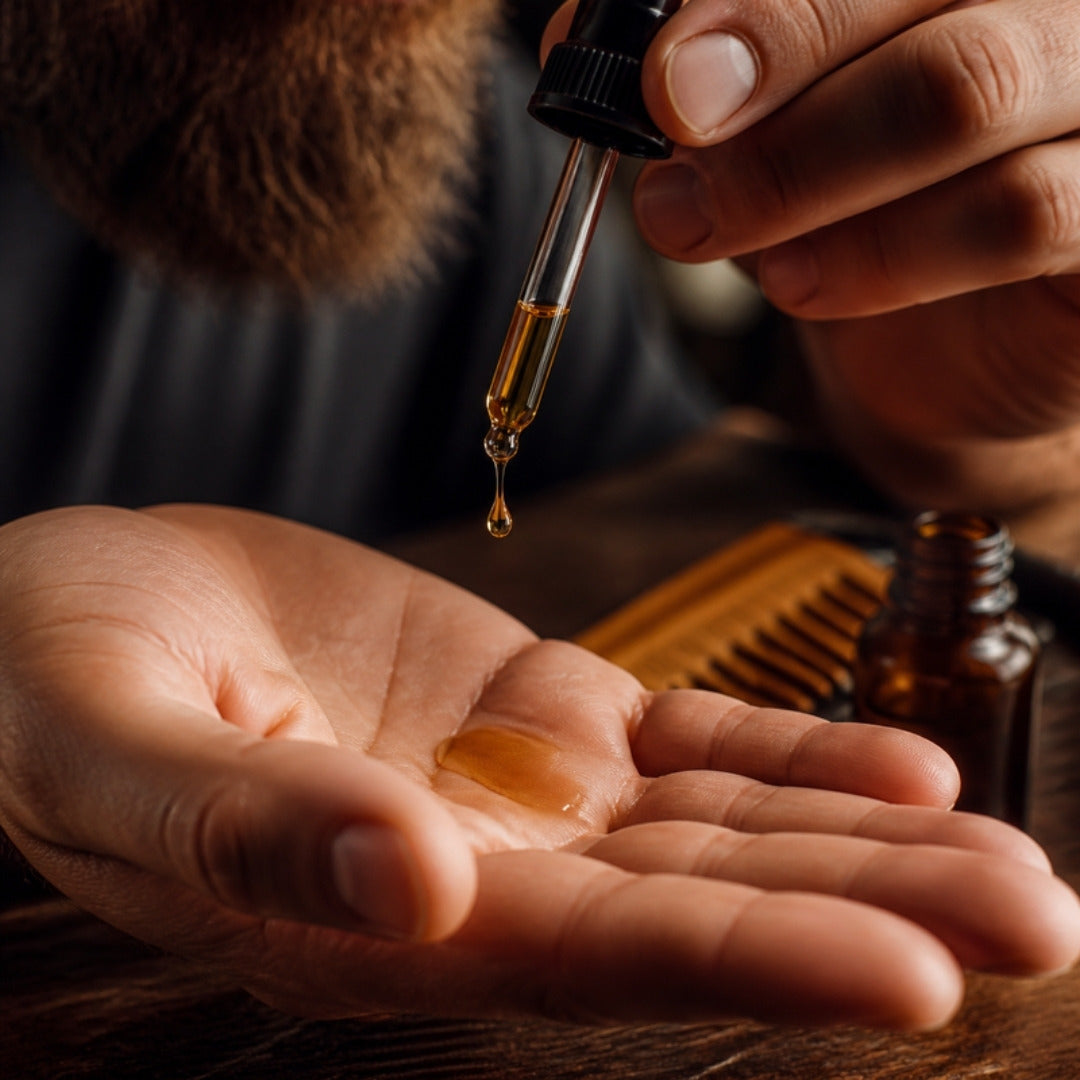 Beard oil drop