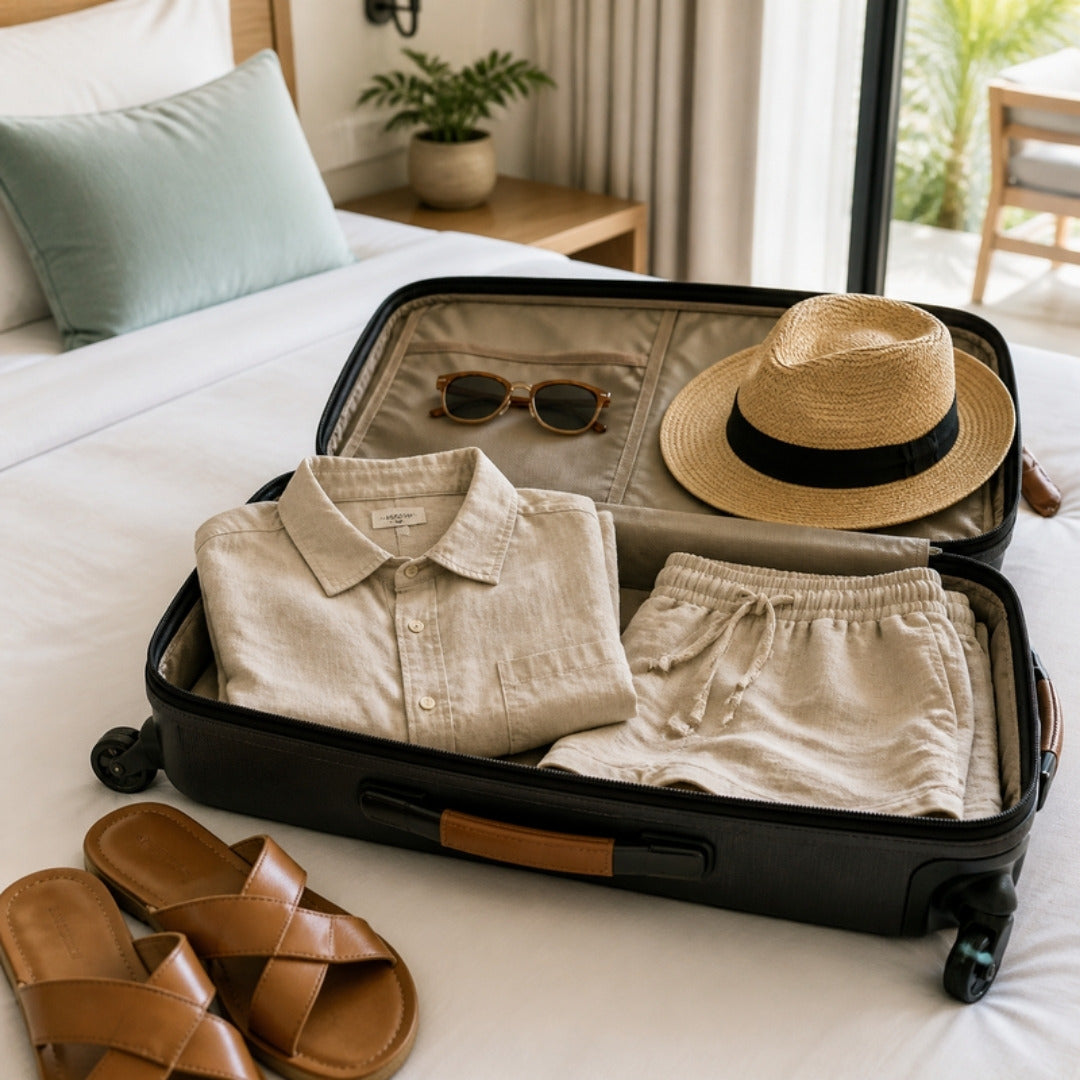 Packed for a holiday