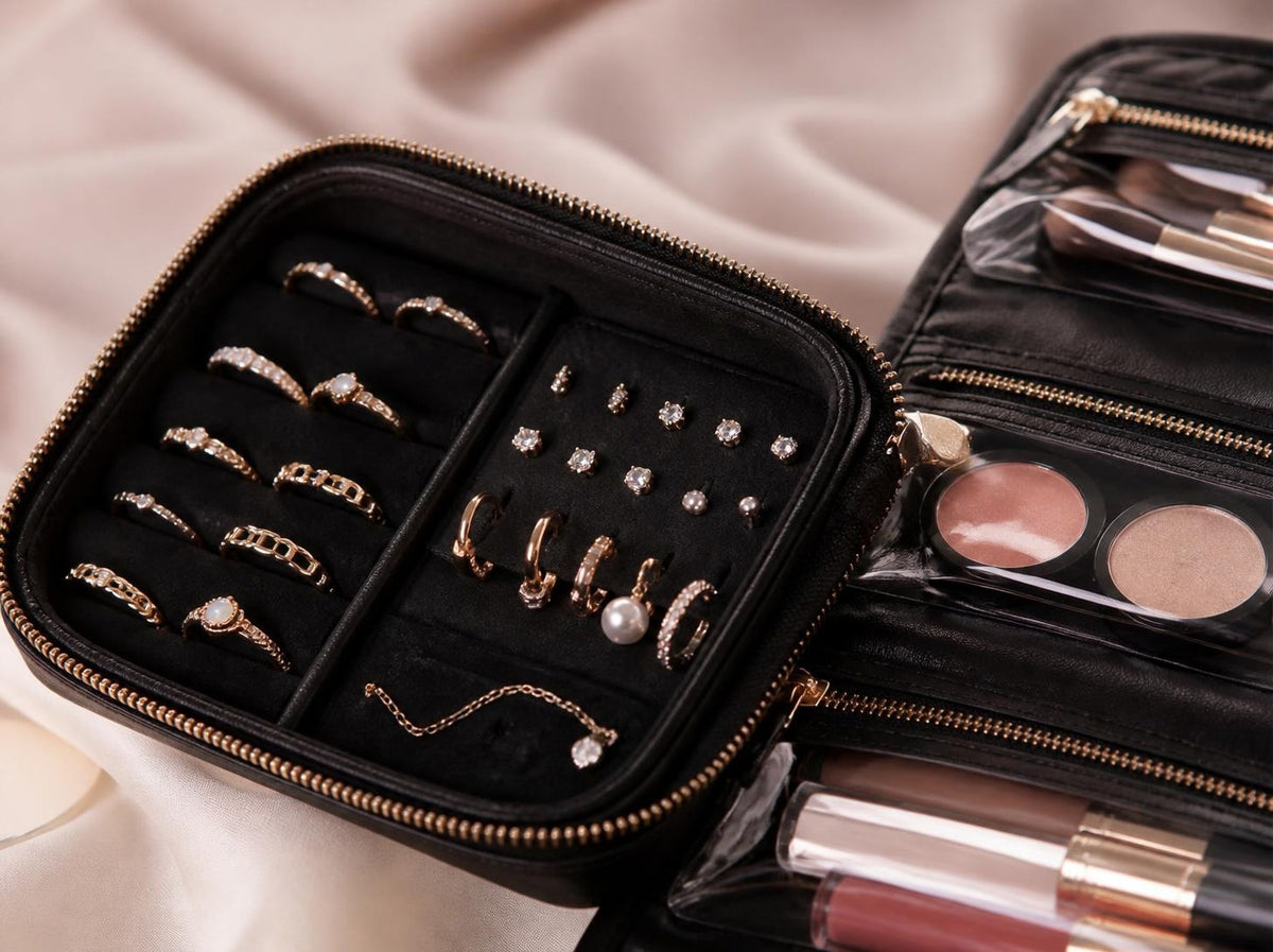 Makeup and jewellery together