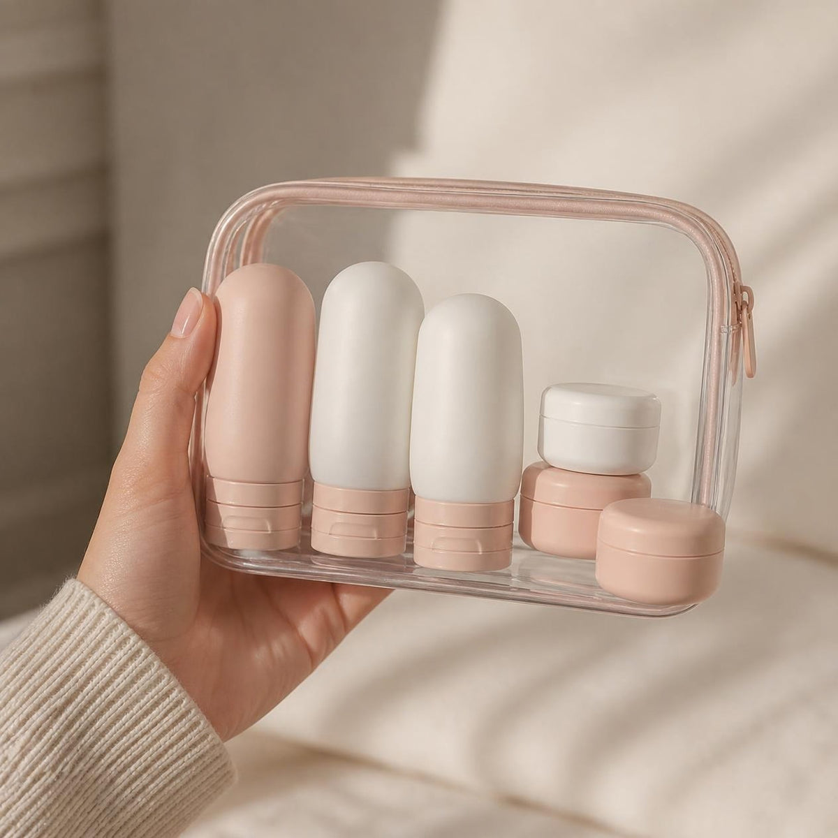 In a clear liquids bag