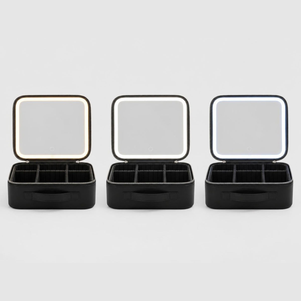 Warm, natural and cool light settings
