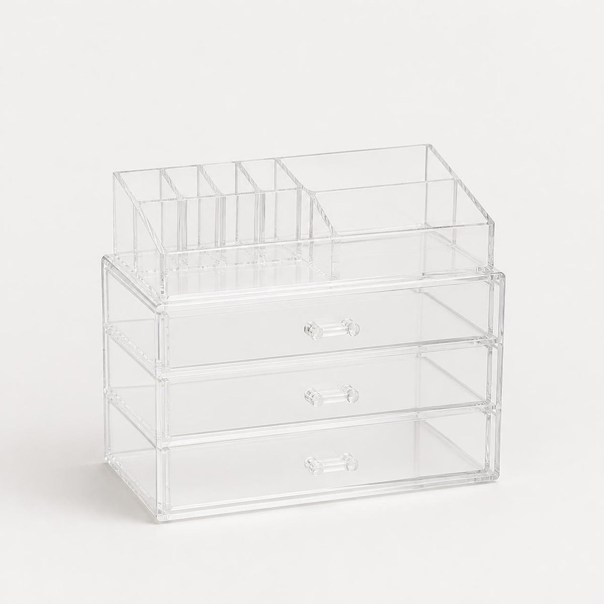 Clear acrylic, empty