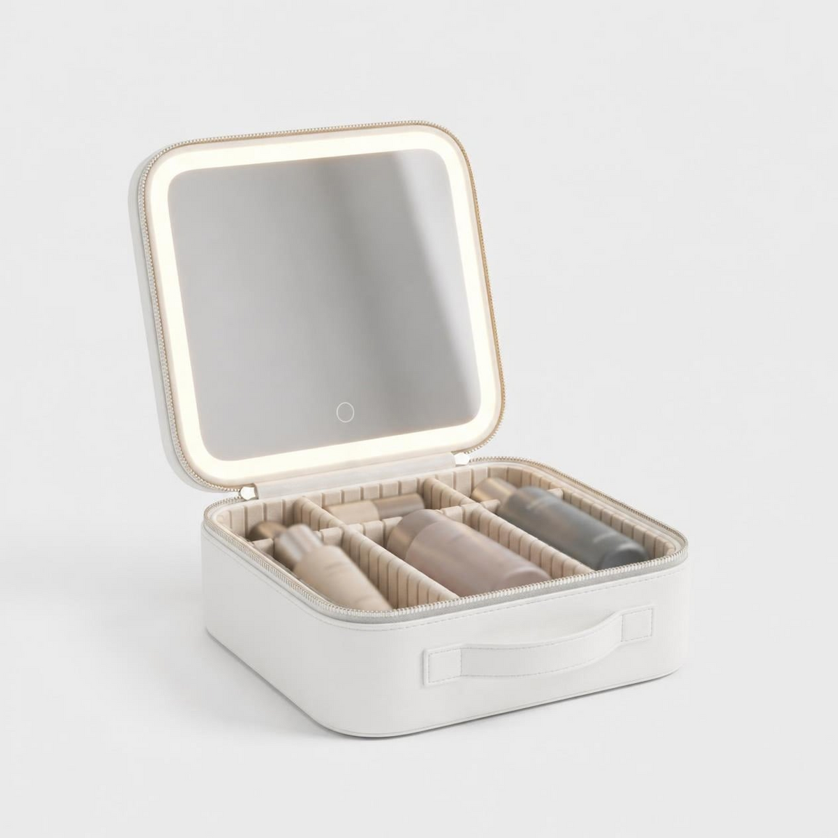 Vanigo LED Glow Makeup Case in white