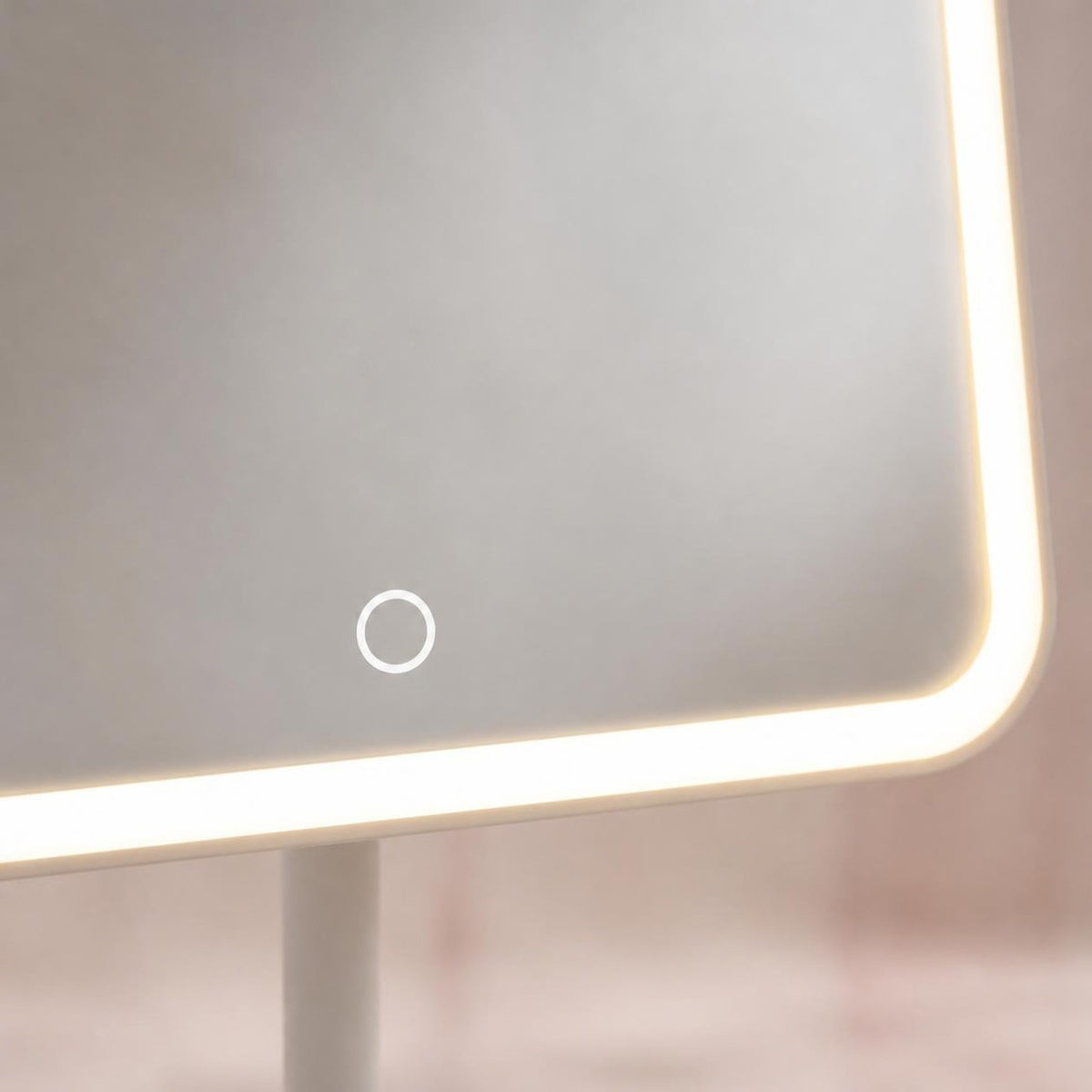 Touch control and LED ring close-up